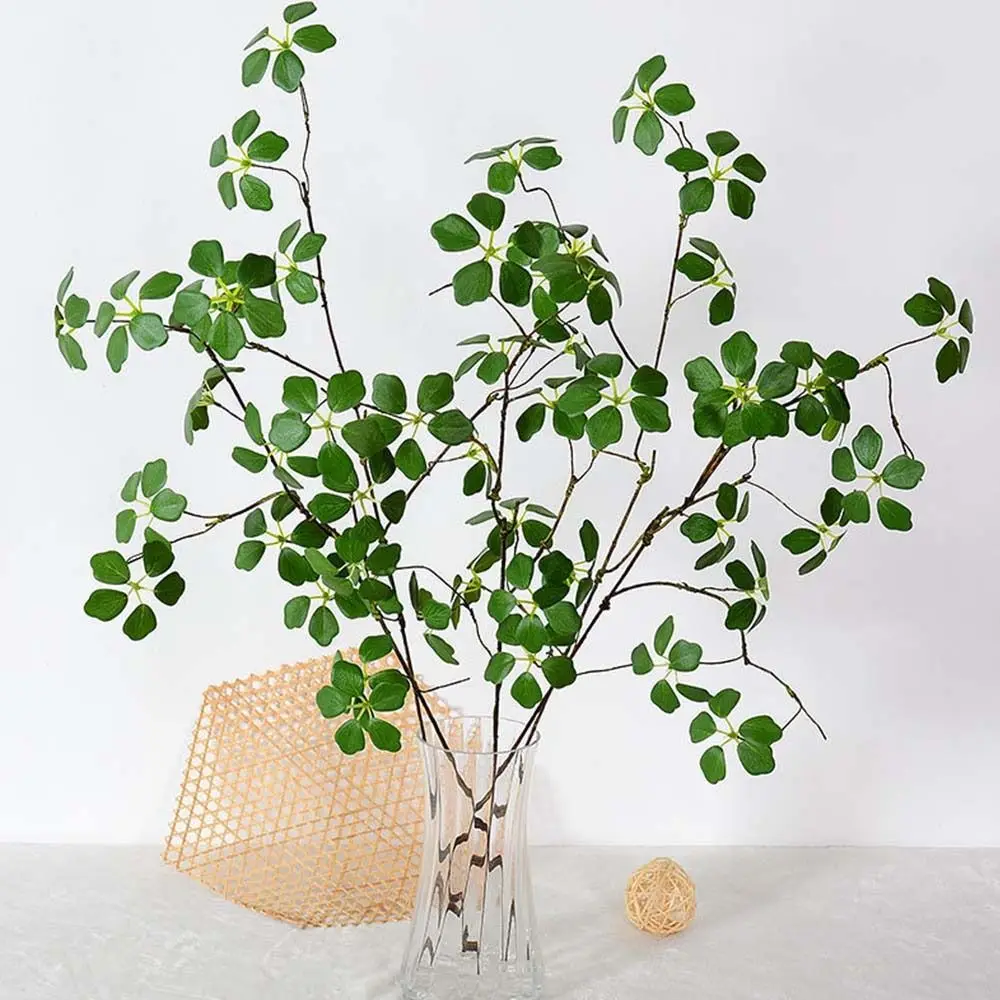 45/88/120cm Concise Flower Arrangement Living Room Decoration Wedding Simulated Lotus Leaf Flower Art Artificial Rattan Plant