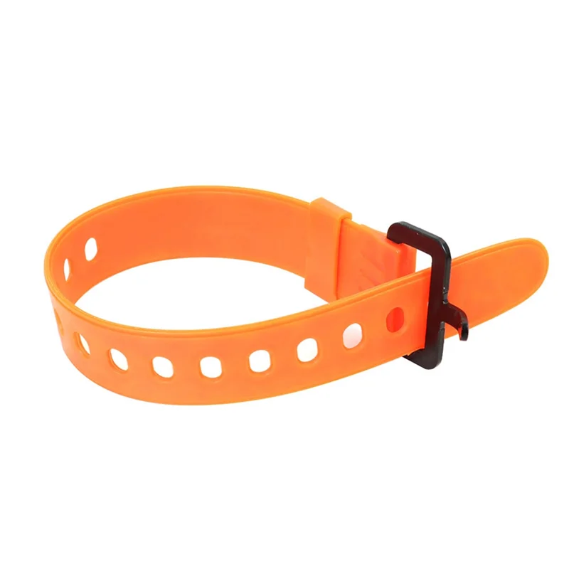 5PC Travel Tied Belt Cargo Tie Down Luggage Lash Belt Strap Durable Rubber Orange Short