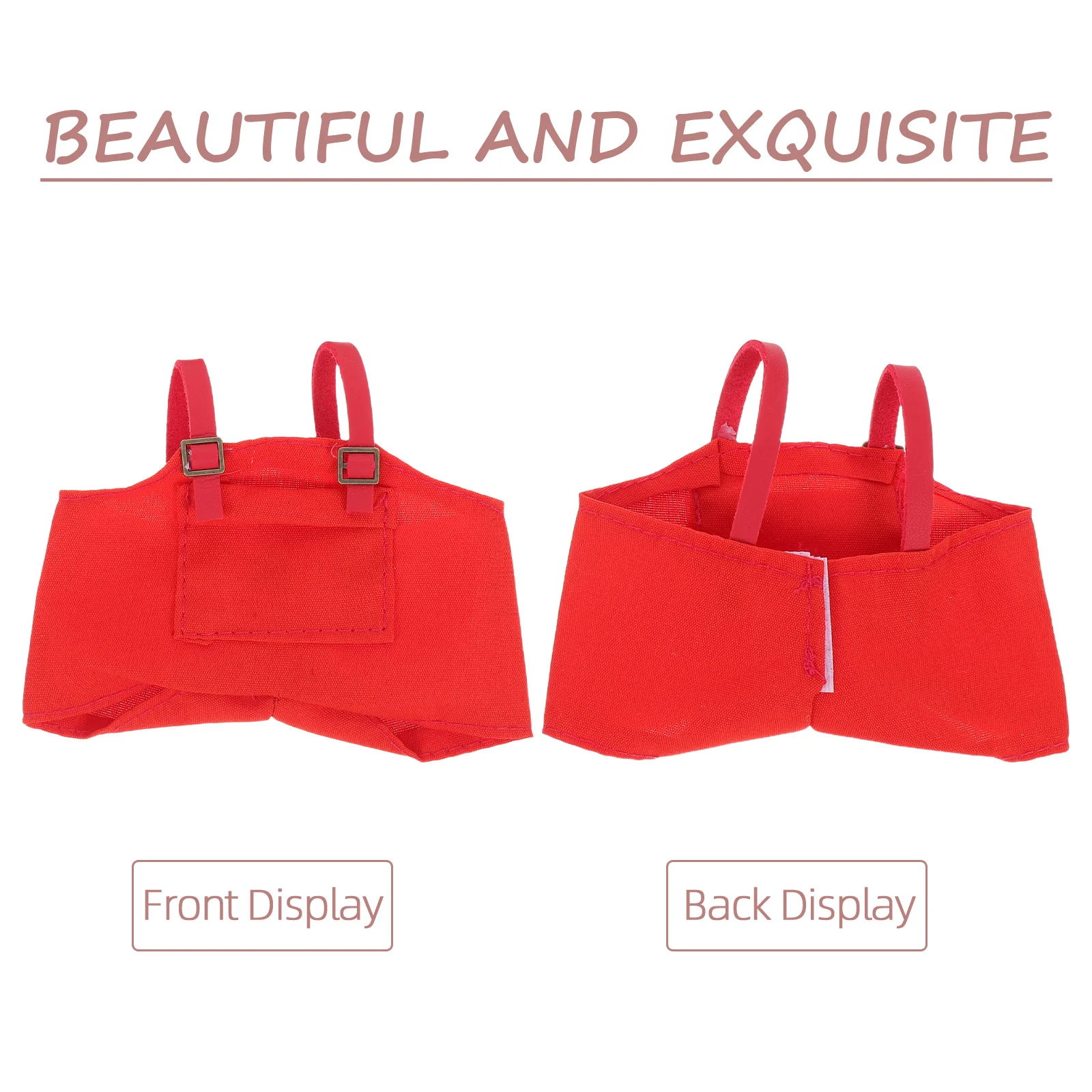 1 conjunto de roupas casuais vermelhas para 17cm, conjunto de roupas charmosas, incluindo chapéu e calças, ideal para vestir e brincadeiras imaginativas