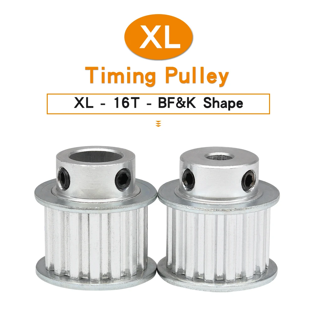 

Timing Pulley XL-16T Bore 6/6.35/8/10/12/12.7/14/15/16/17mm Alloy Pulley Wheel Teeth Pitch 5.08mm For Width 15mm XL Rubber Belt