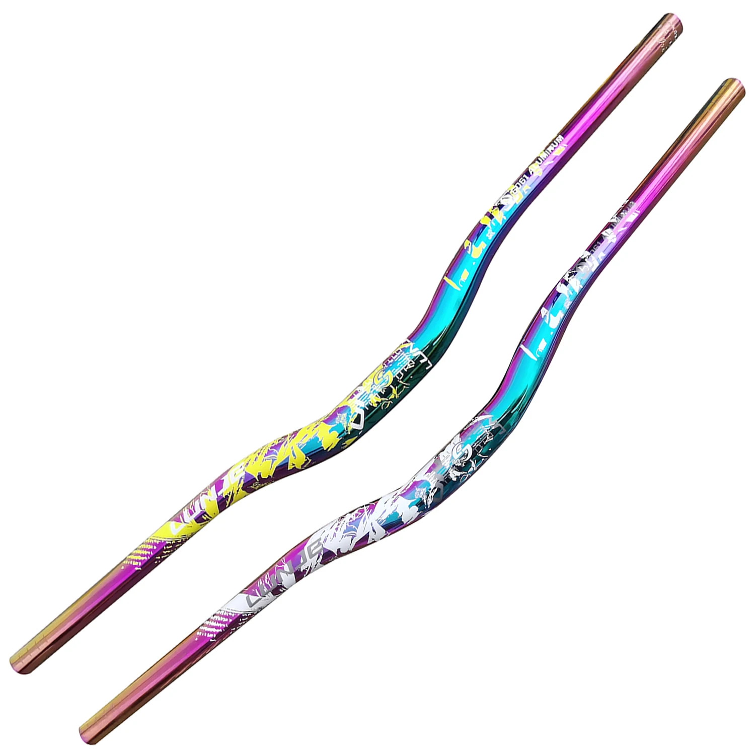 Kierownica roweru górskiego MTB, kolorowa rączka rowerowa ze stopu aluminium, zjazd, teren, XC, AM, kierownica rowerowa, 31,8-720 780 mm