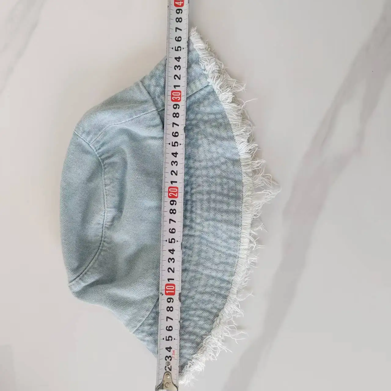 Unisex Trendy Autumn Solid Tassel Edge Washed Denim Summer Bucket Hat For Women Best Matched Sunshade Beach Fisherman Cap Gift