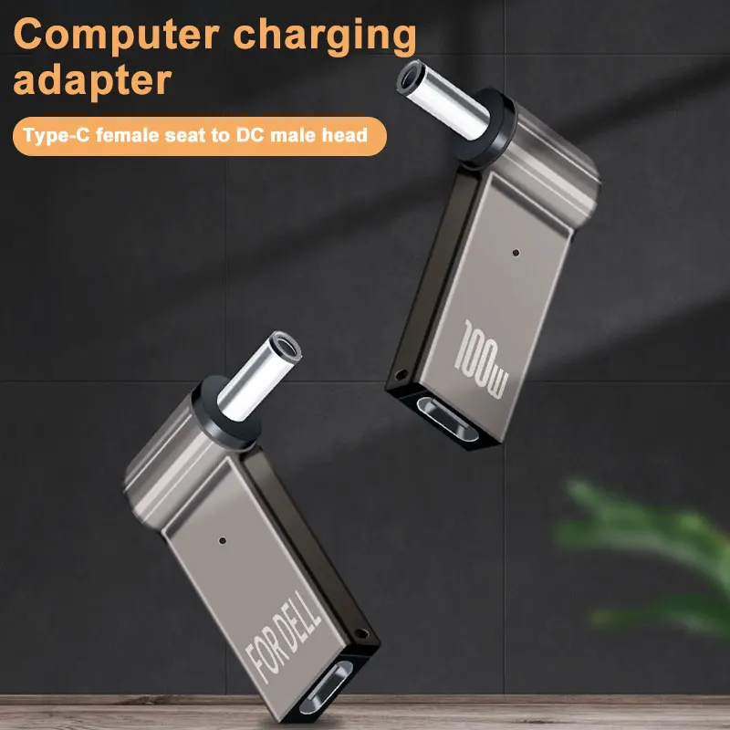 

PD 100W Laptop Power Charger Converter Female Type-C To DC Male Jack Plug Supply Adapter Connector 5A For Notebook Computer PC