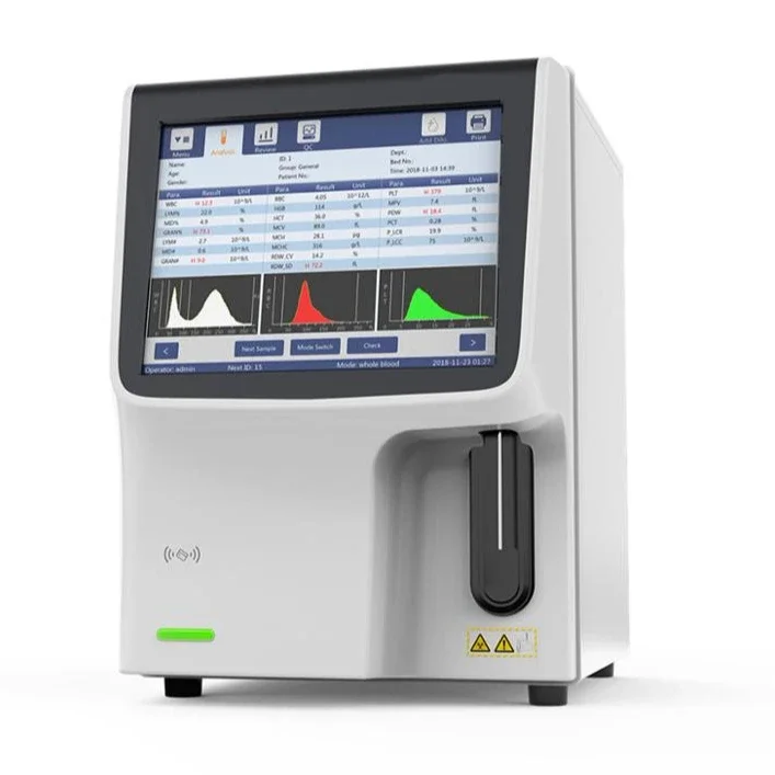 Medical Bl-ood test 5 Parts Fully Auto Hem-at-ology Analyzer Haem-ato-logy Analyser