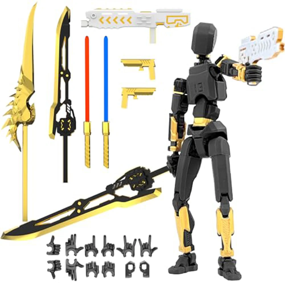 13 3D Printed Action Figure Assembly Completed Multi-Jointed Action Figures Action Figure Dummy Desk Decoration Gifts for Him