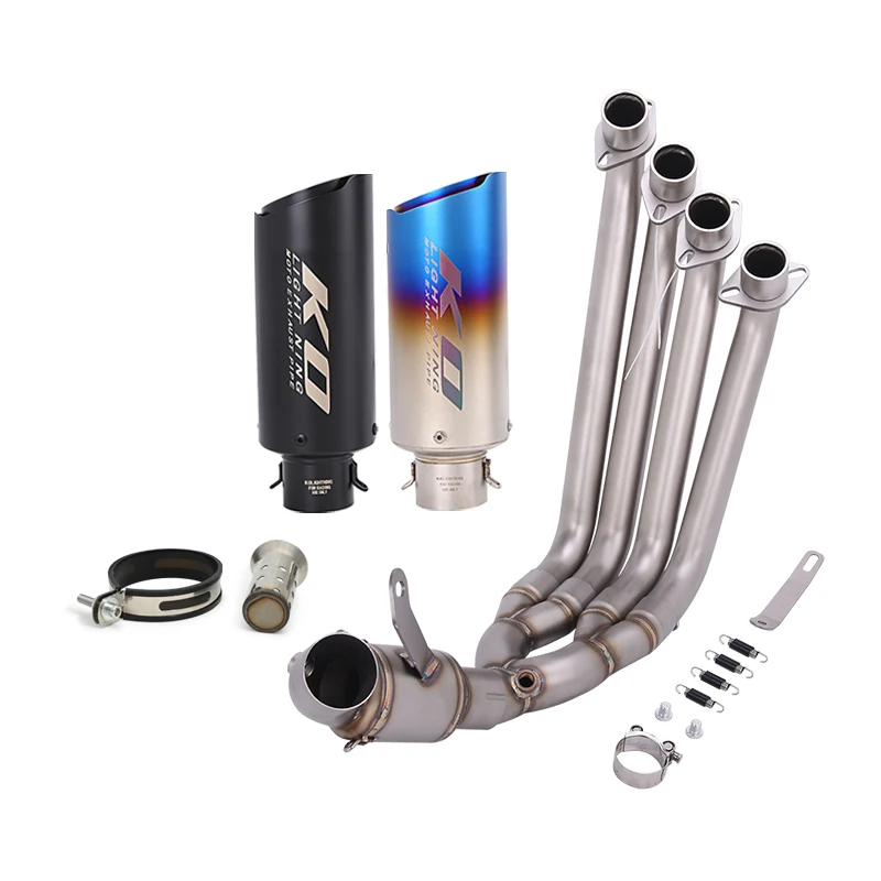 

CBR650R For Honda CB650R E-Clutch 2024-2026 Slip On Exhaust System Header Link Pipe Connect 51mm Muffler DB Killer Stainless