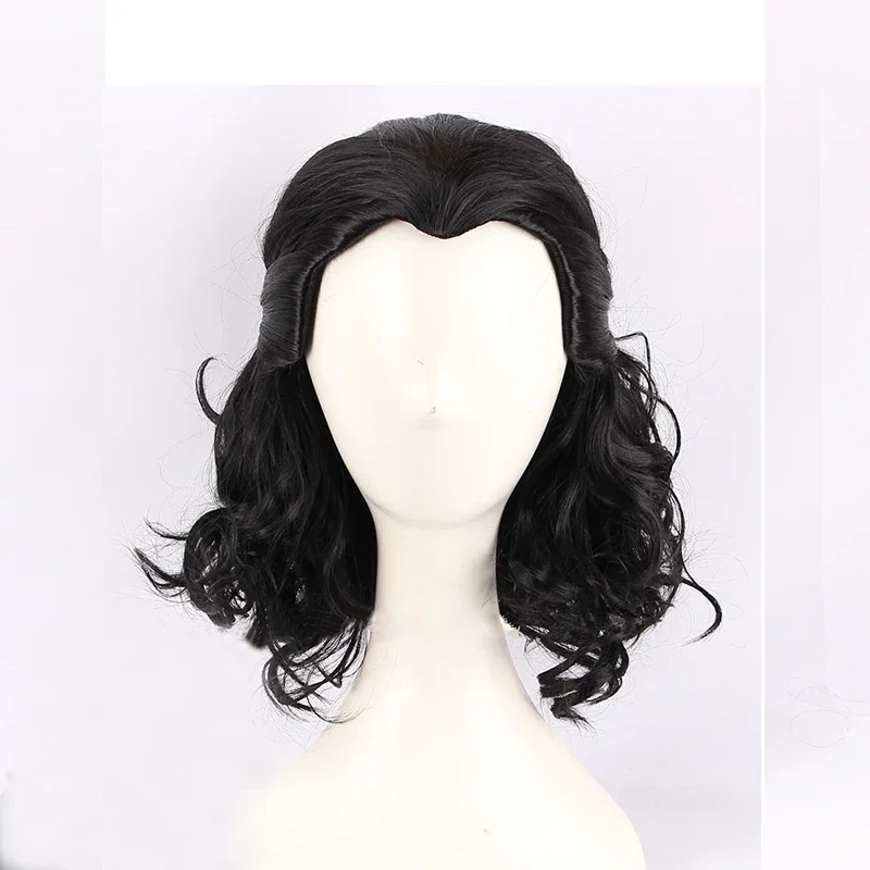 

Loki cosplay Wig Loki Black Curly Heat Resistant Synthetic Hair Comic Loptr Role Play Wigs Wig Cap