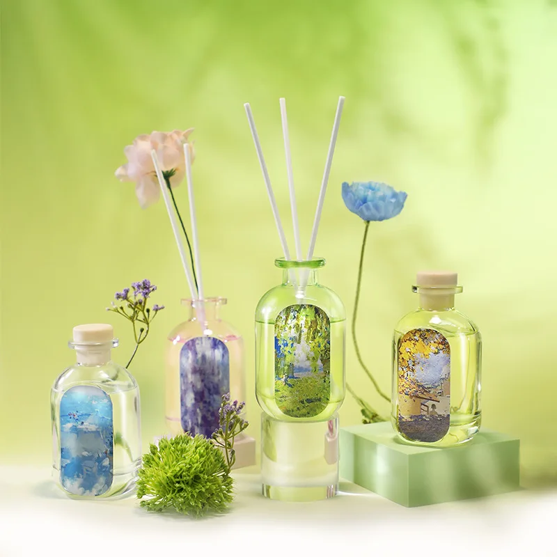 XMSJ Custom‑Printed Reed Diffuser, 60‑90 Days Lasting Natural Essential Oil Liquid Home Indoor Air Freshener