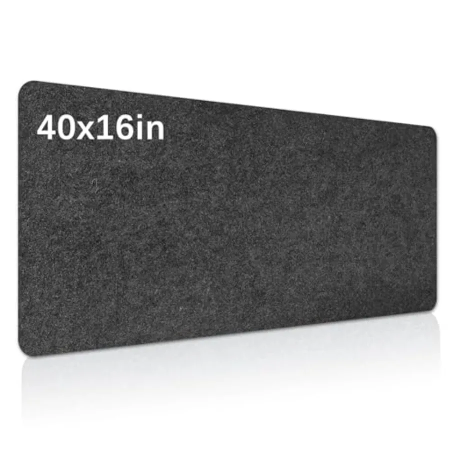 

Large Felt Desk mat, 40''x16'' with Non-Slip Full Desk Mouse Pad, Office Computer Desk for Keyboard Mat, Felt Desk Mat for Desk