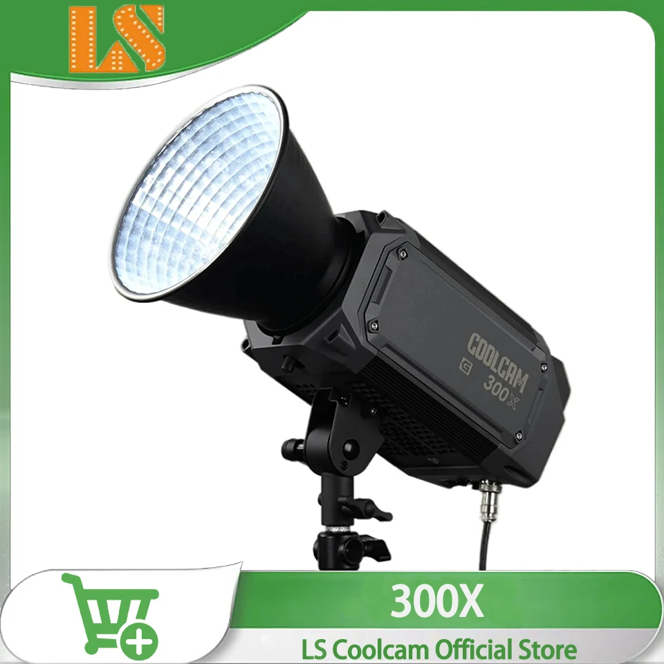 LS COOLCAM 300X 300w Bi-color COB Photography Light CRI95+ TLCL96+ High Power Fill Light with Professional DMX Control