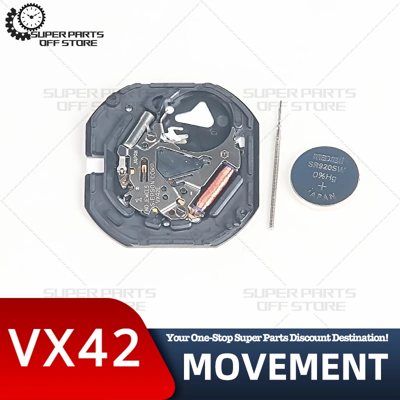 New Vx42 Movement Vx42e Quartz Movement Three-Pin Watch Movement Accessories