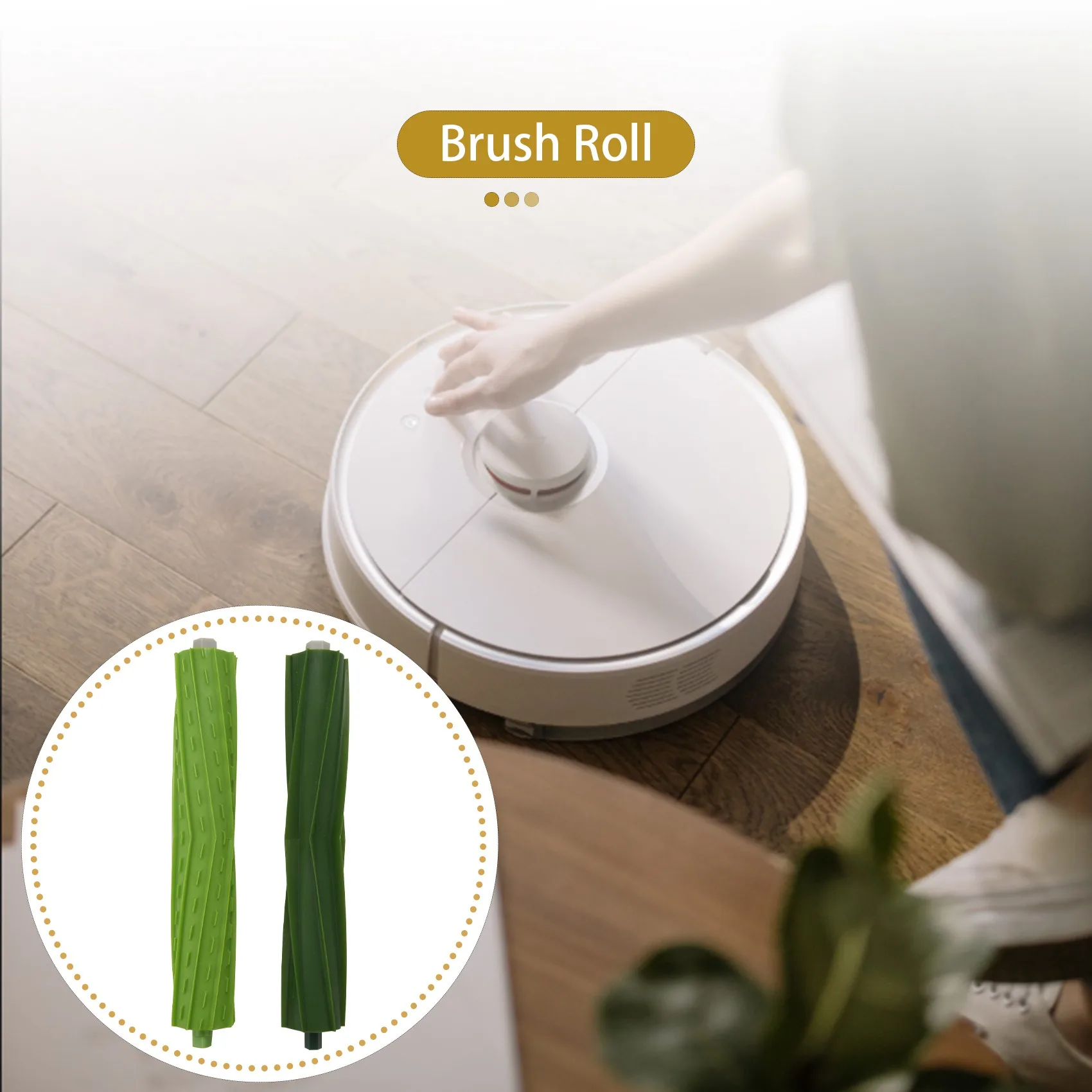 2X Brush Roll For I7 E5 E6 Series Robot Vacuum Cleaner Replacement Spare Parts Green image 5