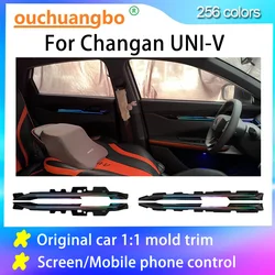 Ouchuangbo Ambient Light For Changan UNI-V Dynamic Trim Lighting Screen Control Atmosphere Lamp Backlight kit Lumini Ambientale