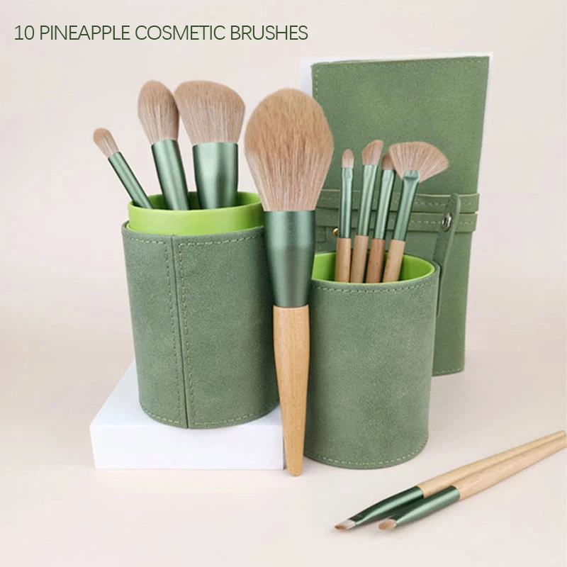 XJINGMakeup Brushes Set Tool Cosmetic Powder Eyeshadow Foundation Blush Blending Beauty Make Up Brush With Bucket Maquiage