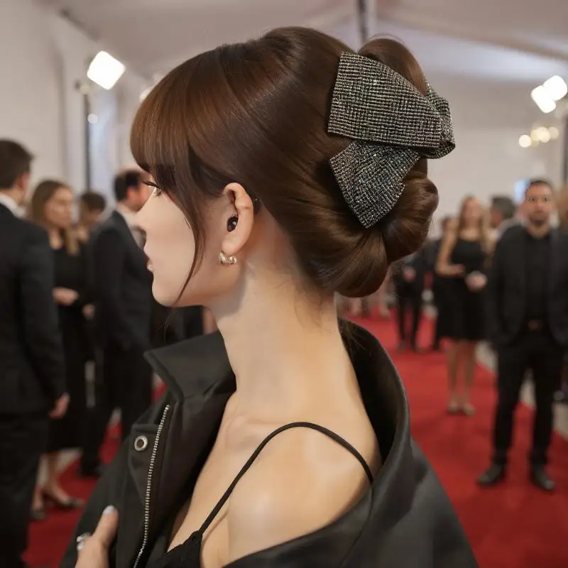 

Модная заколка для волос со стразами, темпераментные блестящие когти для волос, тканевая треугольная шпилька, аксессуары для волос для повседневного подарка на вечеринку