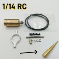 RC 1/14 Tipper Truck Middle Oil Hydraulic Lifting Cylinder For Tamiya 1/14 Rc Tractor Truck Tipper Dumper Parts DIY Accessories