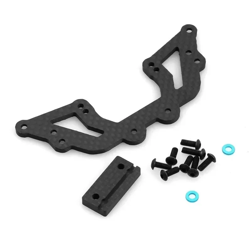 Soporte de montaje de dirección de placa de segundo piso de fibra de carbono LY29 para Tamiya XV01 1/10 RC, piezas de mejora de coche, accesorios