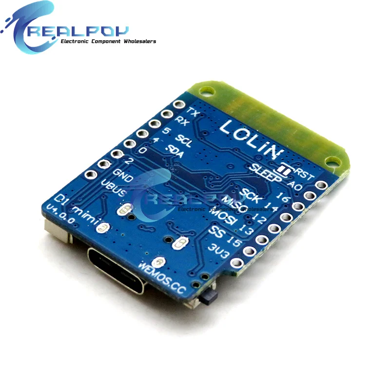 WEMOS D1 Mini V4.0.0 TYPE-C USB WIFI لوحة إنترنت الأشياء ESP8266 4MB MicroPython Nodemcu Arduino متوافقة #5