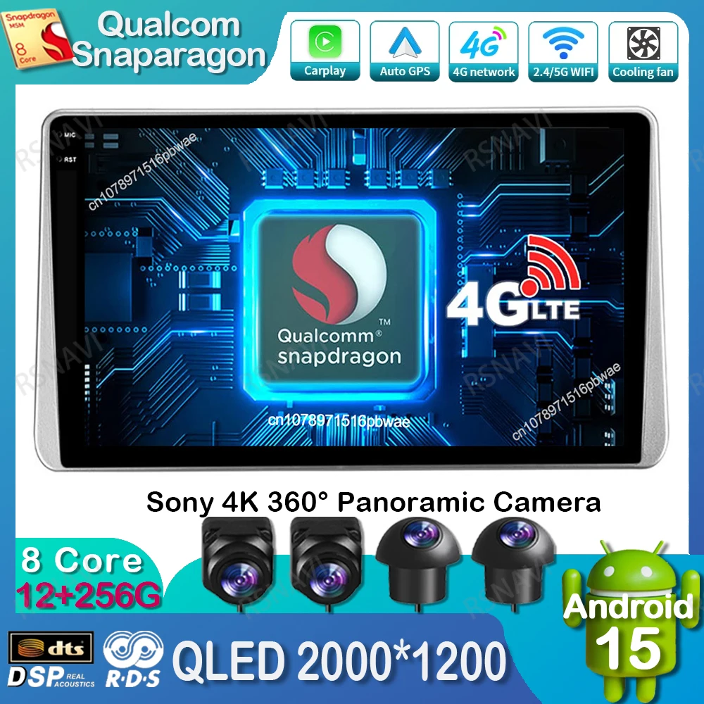 

Android 15 Car Radio For Nissan Sentra 5 1999-2006 DVD Head Unit DSP Navigation BT Stereo Autoradio GPS Multimedia Qualcomm QLED