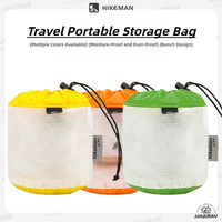 HIKEMAN Outdoor Travel Storage Bag 15D Silicone Waterproof Gear Organizer Drawstring Pouch for Camping Hiking Accessories