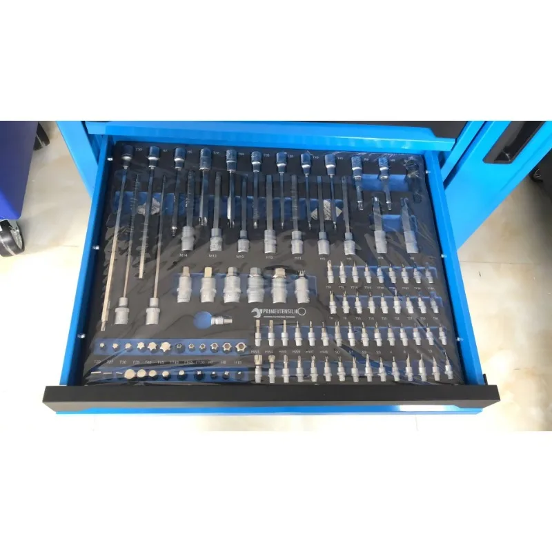 Neatly Blue 245 PCS Factory Auto Repair Dual Purpose CRV 6 Sets Tool Set with EVA Foam not include Tool Trolley Cabinet