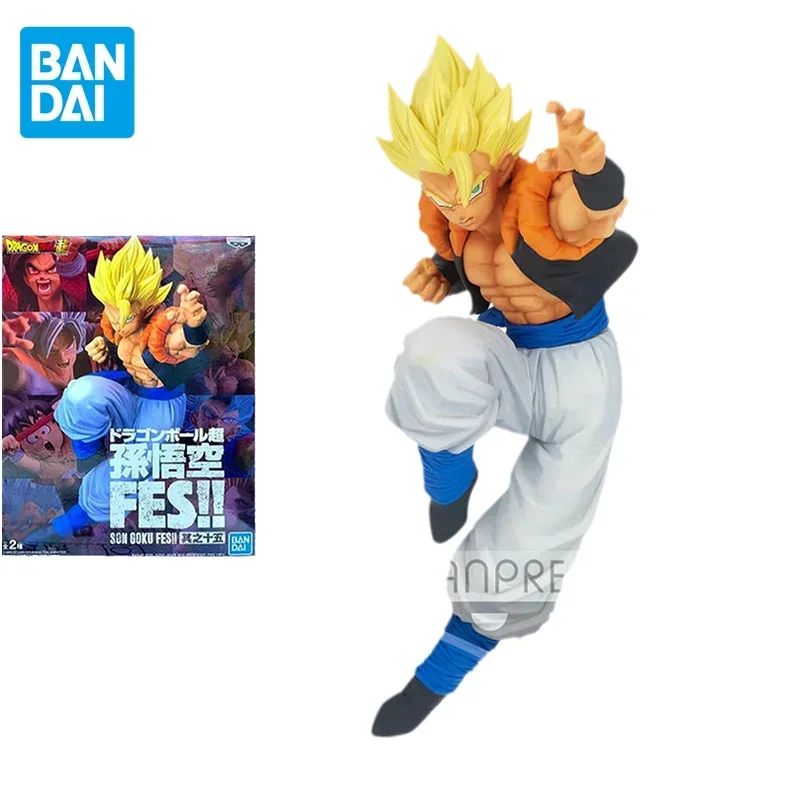 

Bandai Original Dragon Ball Super Anime Figures FES Gogeta Action Figure Toys Collectible Model Gifts for Children