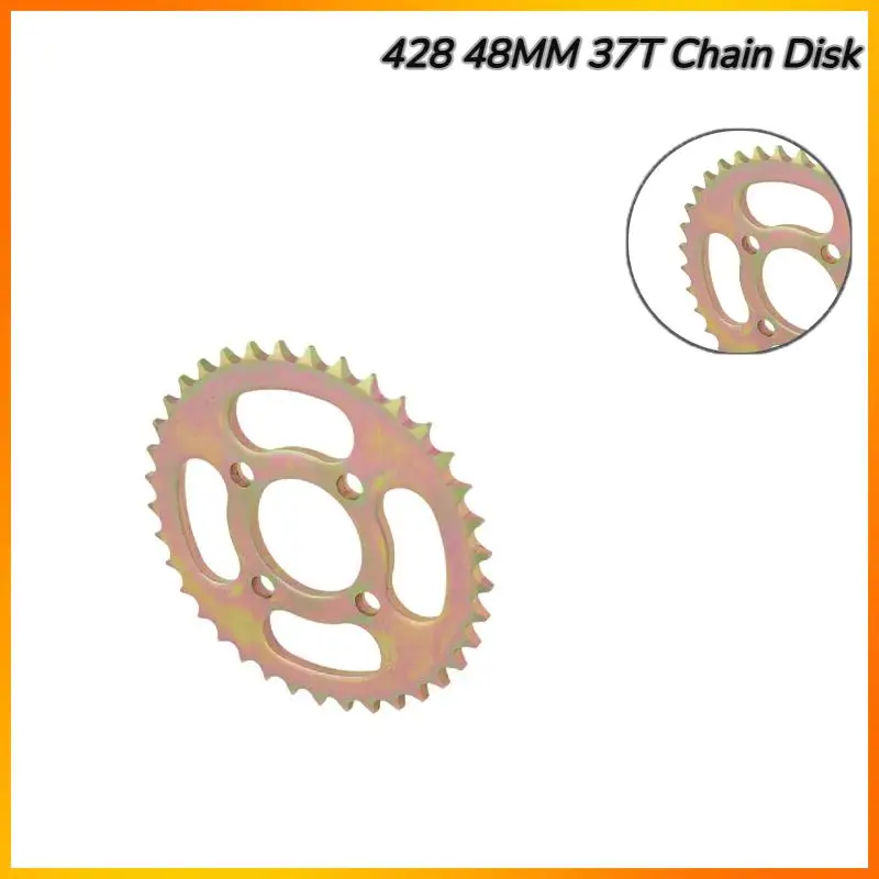 428 Chains 37T Motorcycle Chain Sprockets Rear Back Sprocket Cog For 110cc 125cc 140cc Dirt Pit Bike