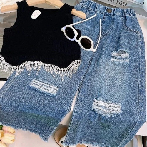 2026 Summer Stylish Girls Two Piece Set Trendy Design Stylish and Eye Catching Fine Workmanship Meets Foreign Trade Standards