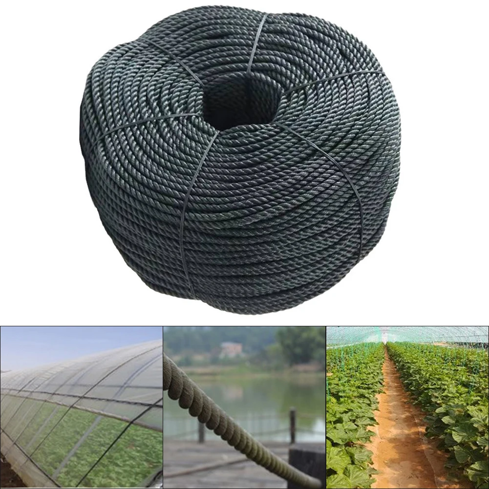 Tough UV Resistant Polyethylene Rope Perfectly Sized at a Diameter of 6mm x Length of 30M for Multiple Purposes