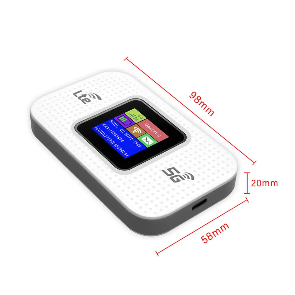 Fashion Trends Mifis Type-C Charging Pocket Wifi Router 3000mAh Battery Pocket Wi-fi Small Mobile Wifi Sharing