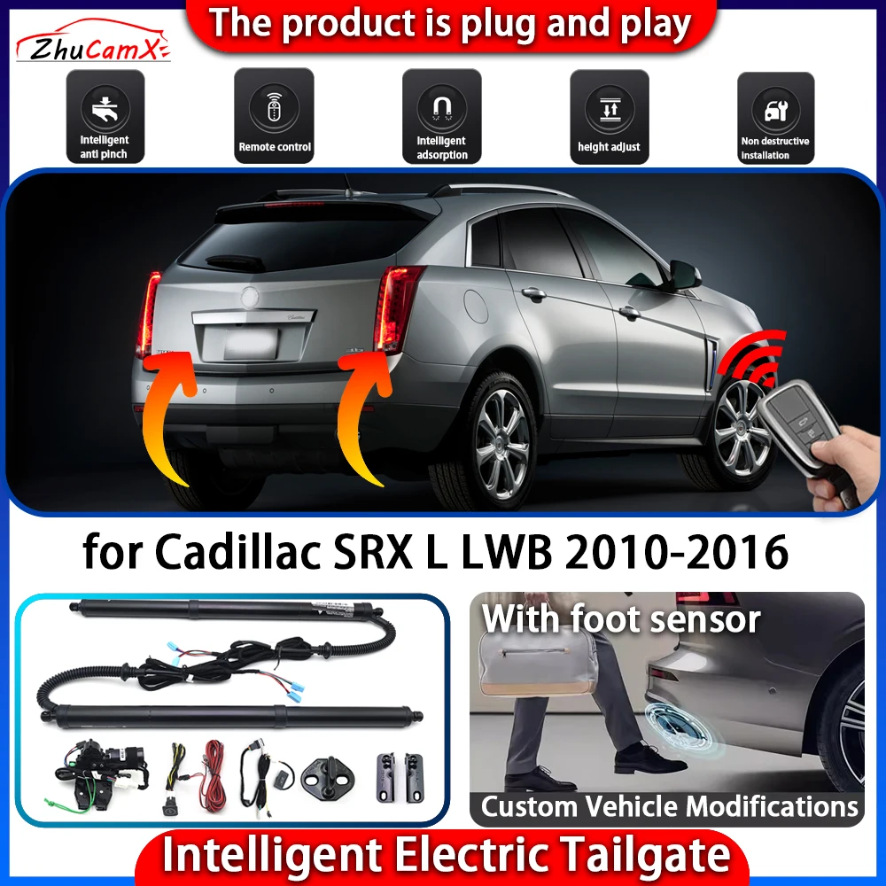 

ZhuCamX Smart Powered Tailgate System for Cadillac SRX L LWB 2010-2016 Automatic Intelligent Electric Trunk Lift Control Kit