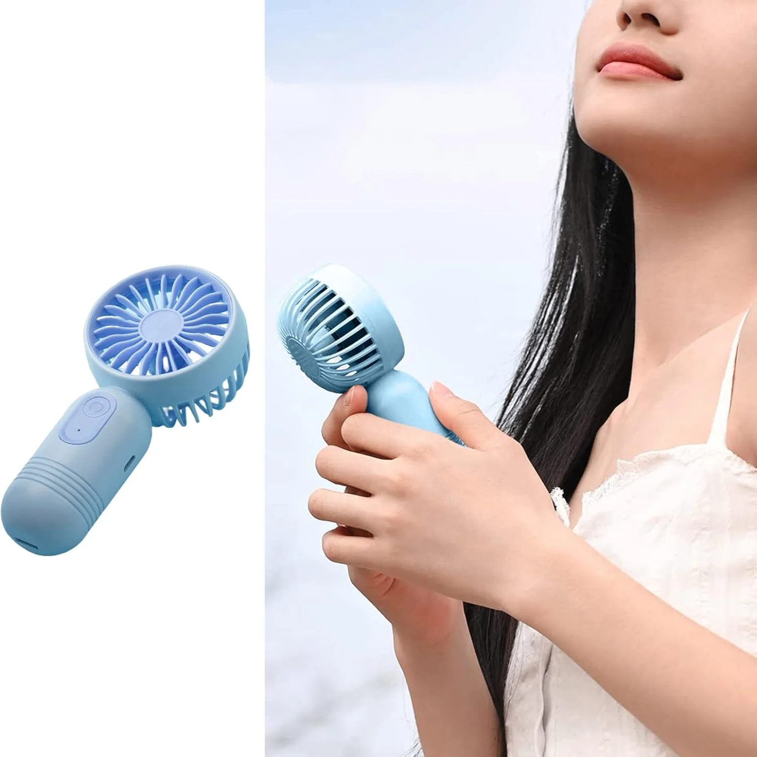 พัดลมพกพา, พัดลมแบบชาร์จไฟได้, พัดลมพกพาขนาดเล็ก, พัดลมมินิ, พัดลมมือถือใน 1, พัดลมพกพาแบบชาร์จไฟ USB แบบพกพาสําหรับเด็กผู้หญิง