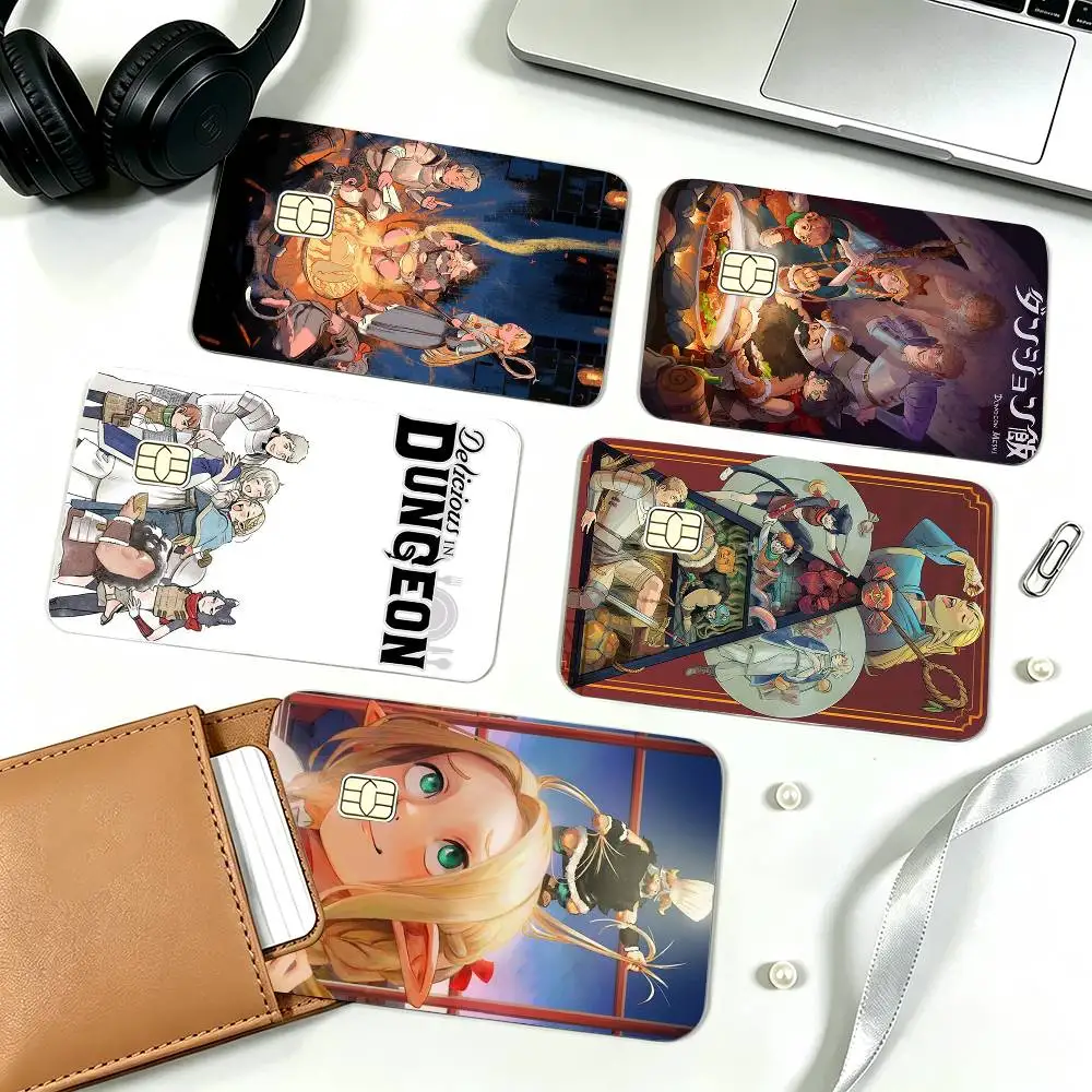 D-Delicious in D-Dungeon  Credit Card HD Stickers Game Card Decal Small Chip Waterproof Sticker Gift
