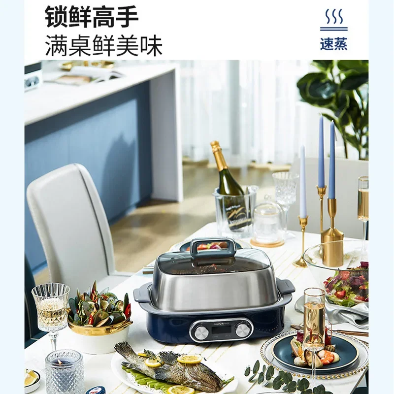 ความเร็วไฟฟ้า Steamer Steamer Multi-Functional ครัวเรือนน้ำฉนวนกันความร้อนนึ่งหม้อตุ๋นจับเวลาไฟฟ้านึ่งหม้อต้ม