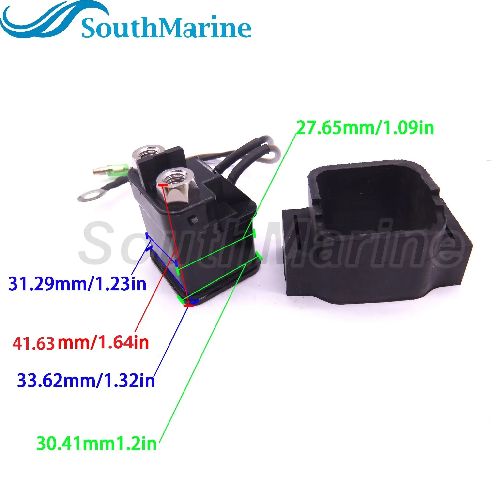 Boat Motor 853809001 881352T 8M0098898 Starter Solenoid / Relay Assy for Mercury Mariner Outboard Engine 8HP 9.9HP 25HP 30HP