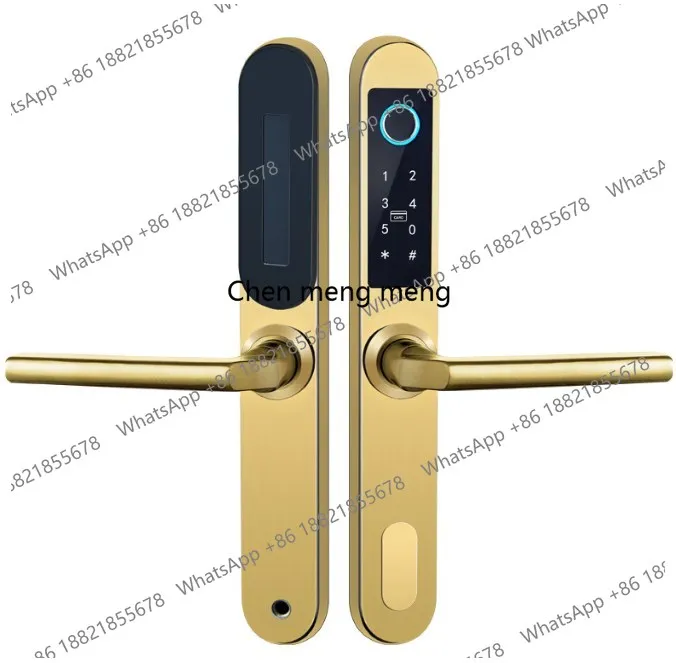 Broken Bridge Waterproof IP65 Finger Print Door Lock Single Latch TT Lock App European Style Smart Lock
