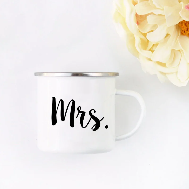 Wifey Hubby Mugs Mr and Mrs couple Mug Bridal Shower Gifts Wedding bithday gift Mug For Hot Cold Coffee Tea Water Juice