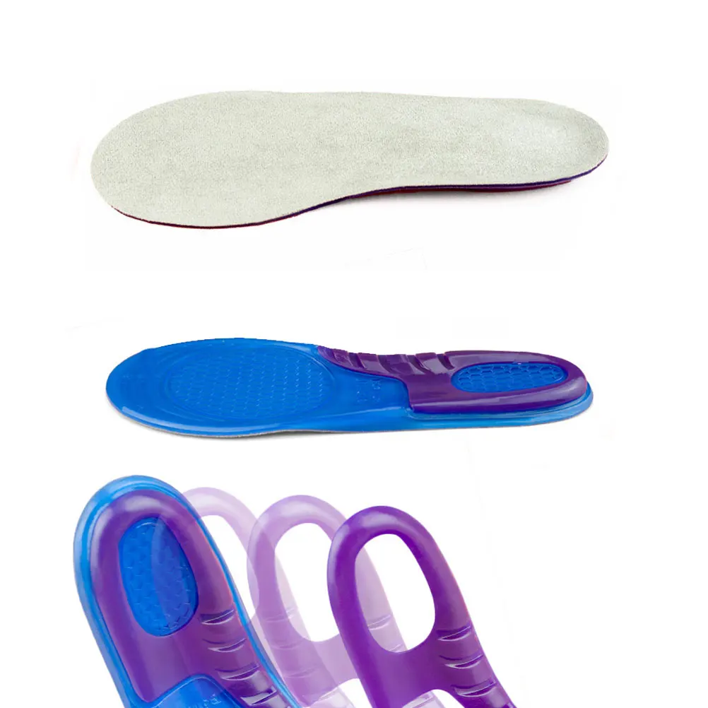 

Silicone Insoles for Men Women Thickened Cushioned Massage Buffer Foot Care Sports Insoles Sweat Absorption