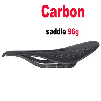 96g Superleichter Vollcarbon-Sattel MTB/Rennradsattel Carbon-Schienen Fahrradsitz 240 * 143/155 mm