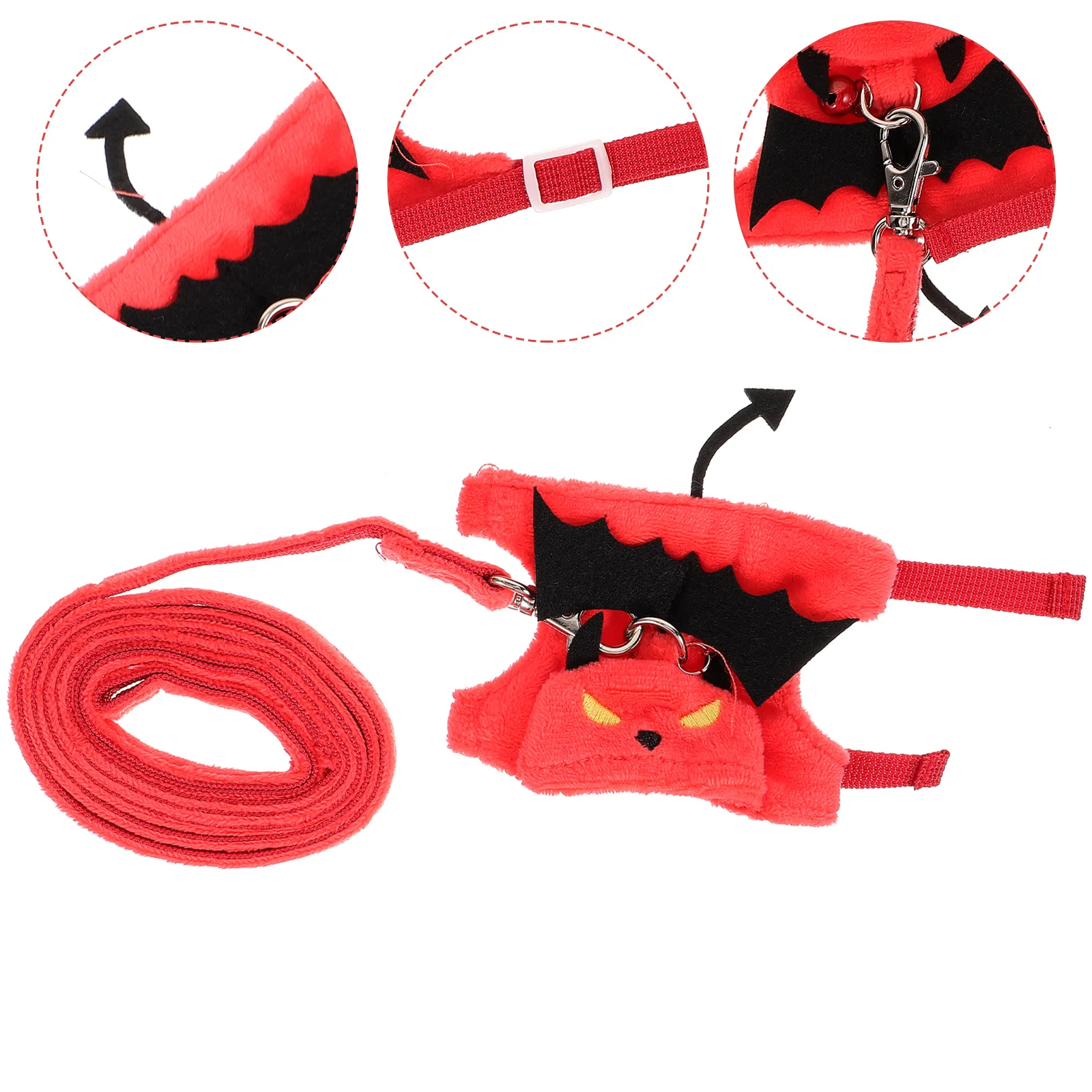 

1 set Adjustable Pet Leash Small Animal Harness Rabbit Bunny Traction Rope Outdoor Walking Lightweight Comfortable Cat Harness