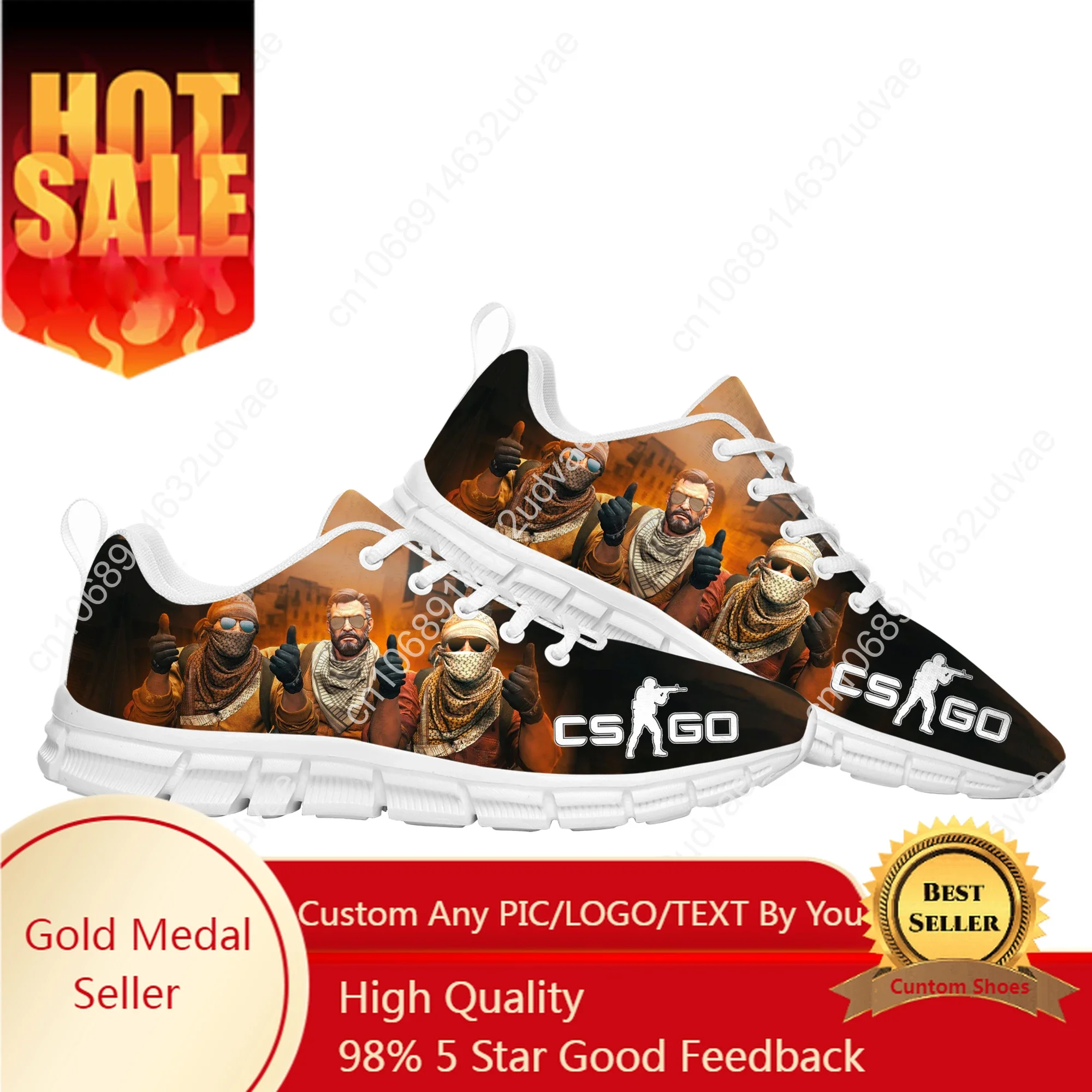 

Counter Strike Global Offensive Sports Shoes Mens Womens Teenager Customized Sneakers Custom Made Shoe High Quality Couple Shoes