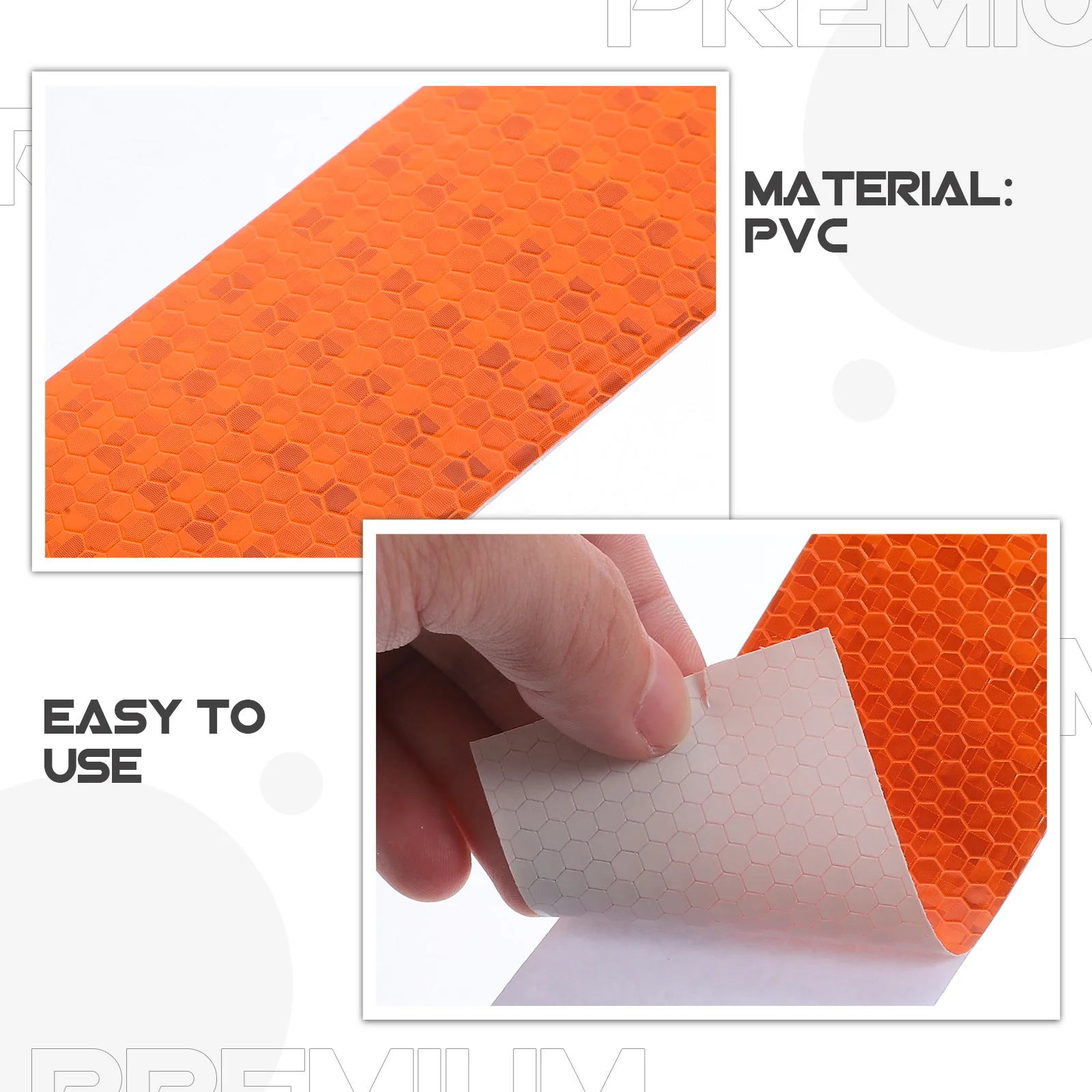 شريط عاكس متين لتزيين المركبات للتحذير الليلي في الهواء الطلق وملصقات أمان بشريط عاكس للأرضيات #1