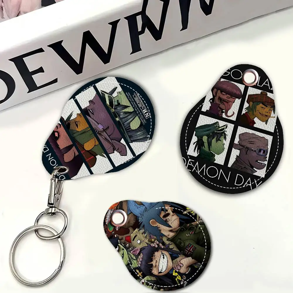 Rock Band G-Gorillaz Waterdrop Aped N Acc Control Card Holder For Vehicles Public Transport Keychain Protective Cover