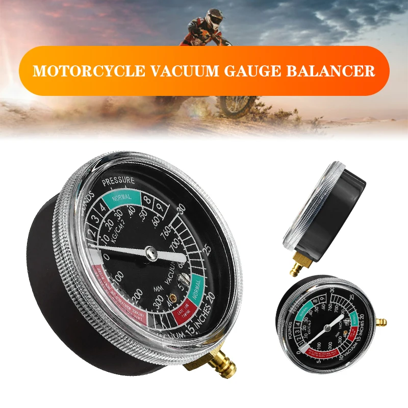 Universal Motocicleta Carburador Sincronizador Vacuum Balancer Kit, combustível carro Vacuum Gauge, Carburador Medidor Transparente, 2 Cilindro