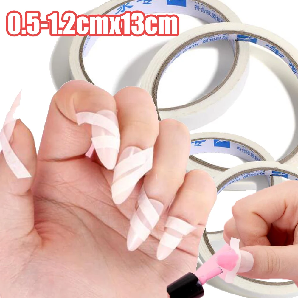 1/4Rolls French Masking Nail Art Tape Line Stickers4ROLLSX1.3m DIY Nail Line Tips Sticker DIY Creative Striping Line 0.5-1.2cm