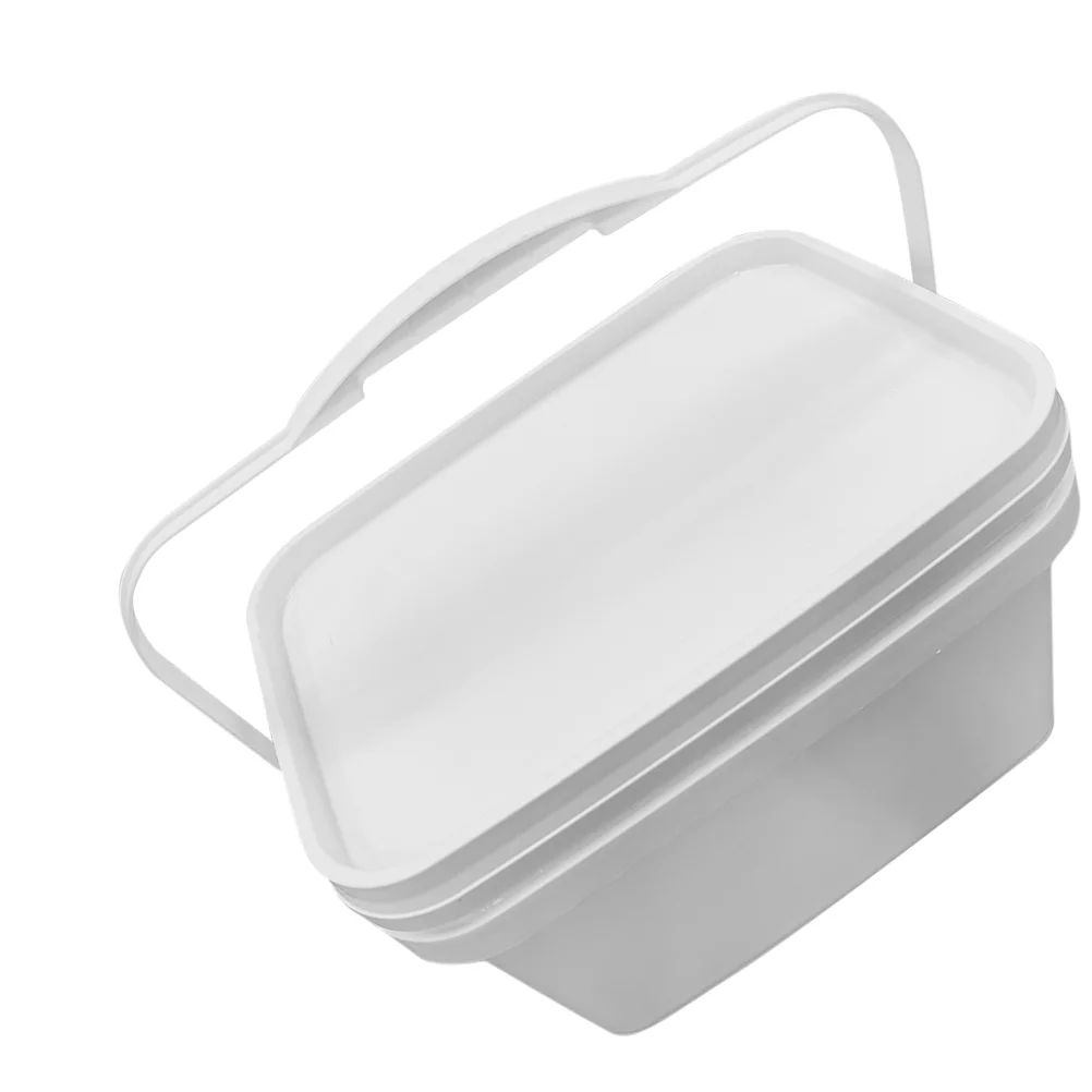 Paint Bucket Plastic With Handle Favor Containers Empty Pigment Storage Holder Lid Color Mixing Food Lids