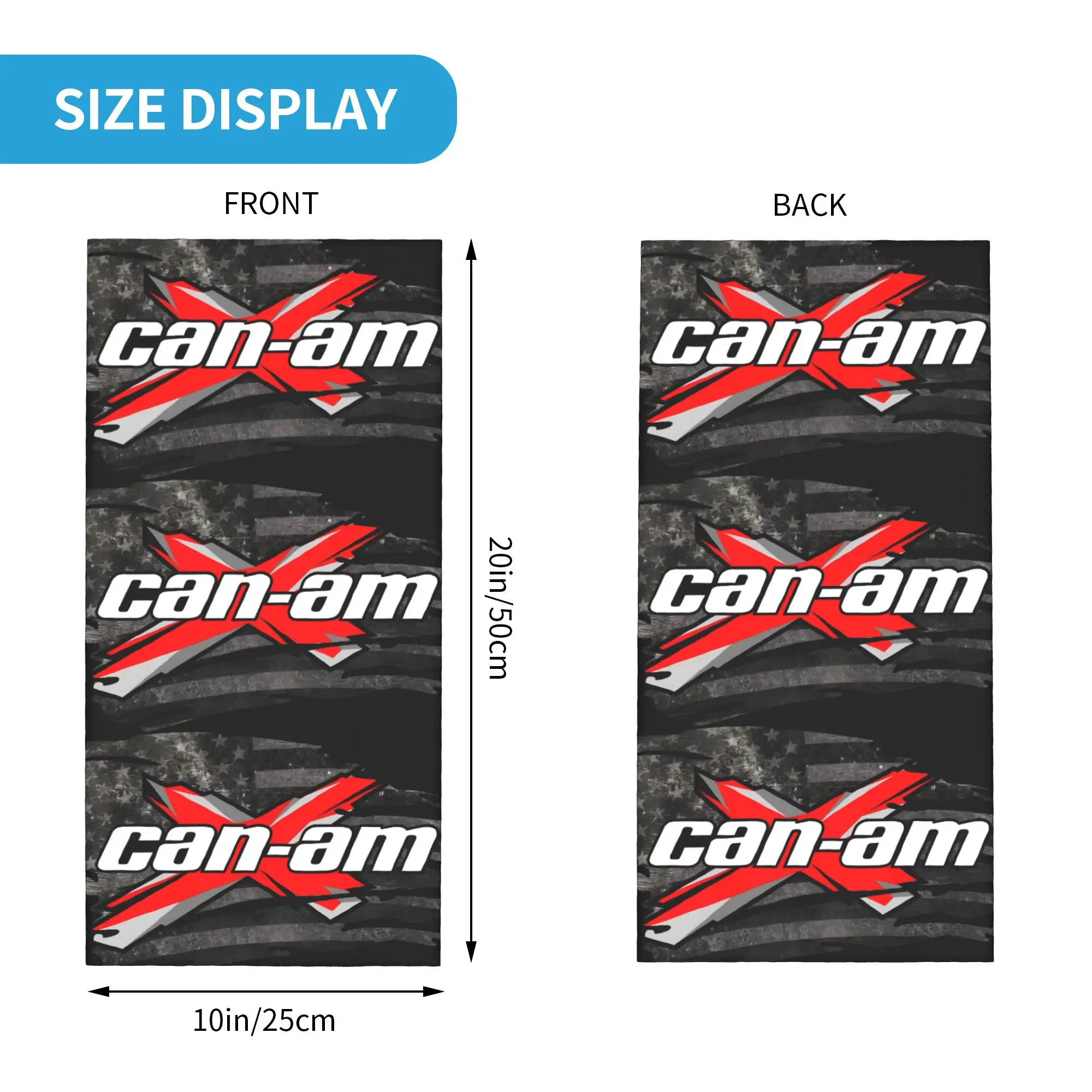 Custom  BRP Race Game Motor Bandana Neck Gaiter Windproof Face Scarf Cover Women Men  Headwear Tube Balaclava