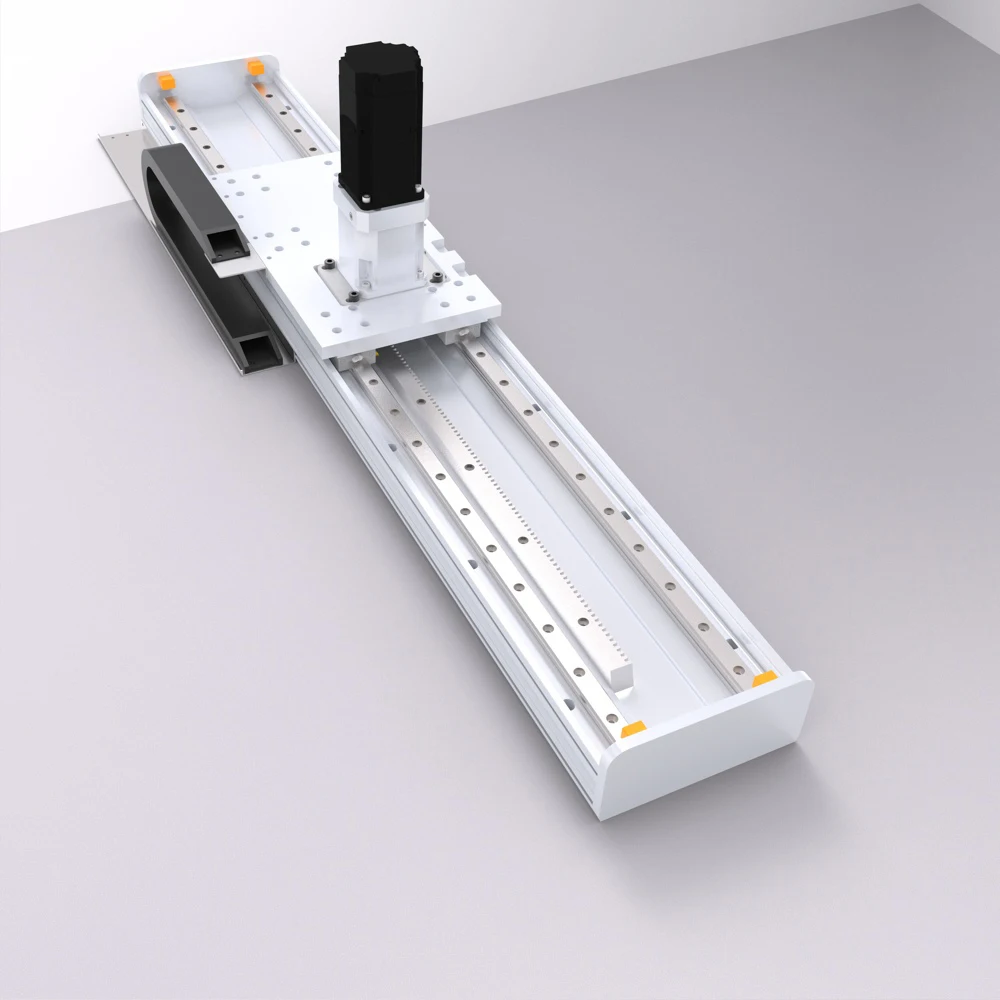 Guida lineare per cremagliera per impieghi gravosi modulo di scorrimento incrociato modulo motore passo-passo Truss Robot Arm