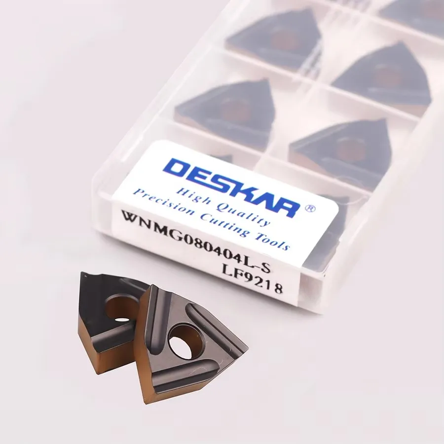

DESKAR WNMG080404L-S WNMG080408L-S LF9218 WNMG080404R-S WNMG080408R-S LF9218 Numerical Control Lathe Turning Insert Cutting Tool