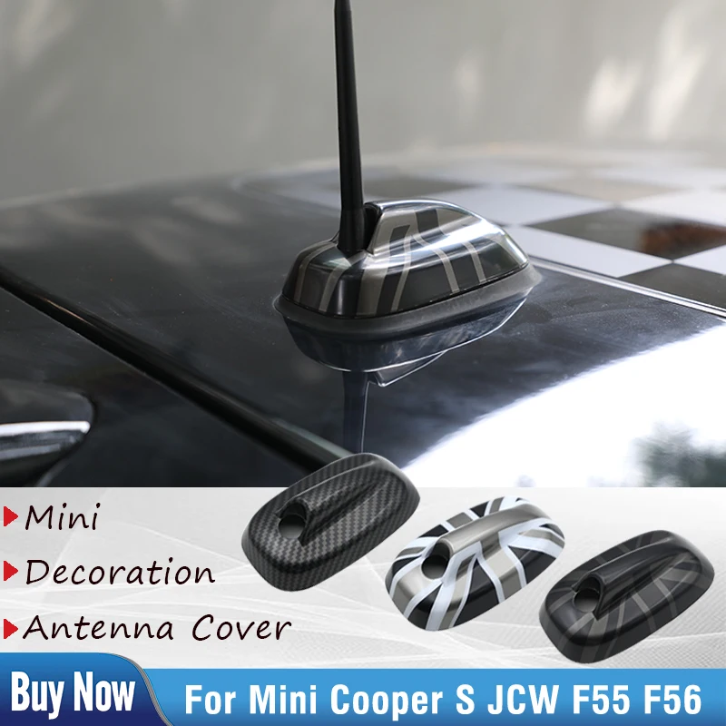 Union Jack Antenna Aerial Base Decoration Case Sticker Cover For Mini Cooper S JCW F55 F56 Car Styling Car Accessories